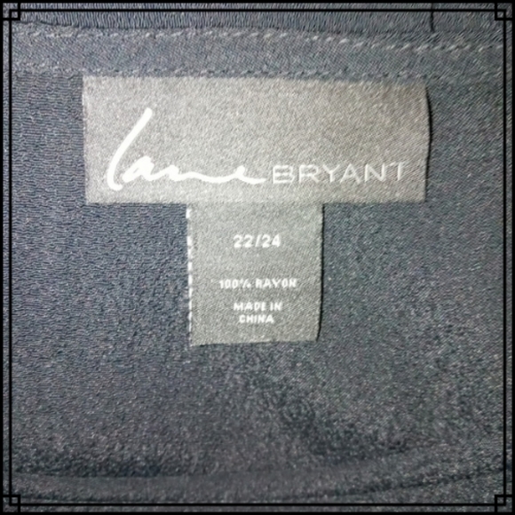 Lane Bryant Black Slouchy, Flowy Short Sleeve Top Blouse Size 22/24 - Picture 7 of 7